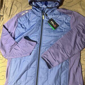RALPH LAUREN RLX GOLF FULL ZIP. BLUE'S WOOL HOODIE JACKET SIZE XL OR L MEN $268